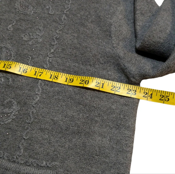 Vintage Jantzen Wool Hand Beaded Cardigan Sweater XL Artsy - Picture 6 of 8